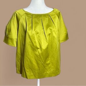 Michael Kors cropped satin blouse, size M
